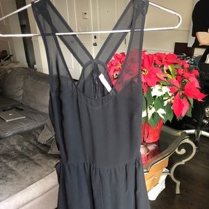 Black Zara cut out maxi dress